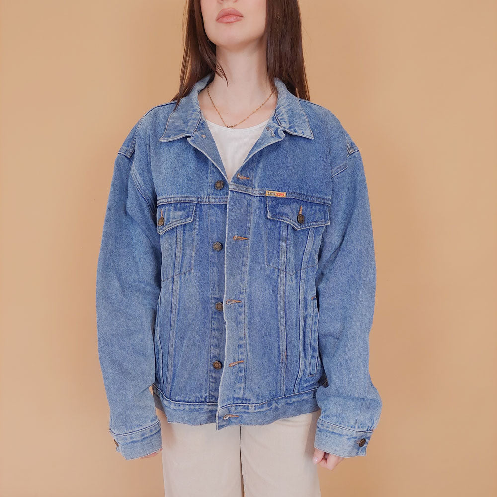 VIN-OUTW-34211 Vintage 90's style denim jacket L