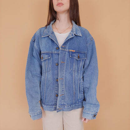 VIN-OUTW-34211 Vintage 90's style denim jacket L