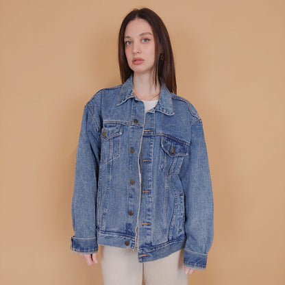 VIN-OUTW-34213 Vintage 90's style denim jacket L