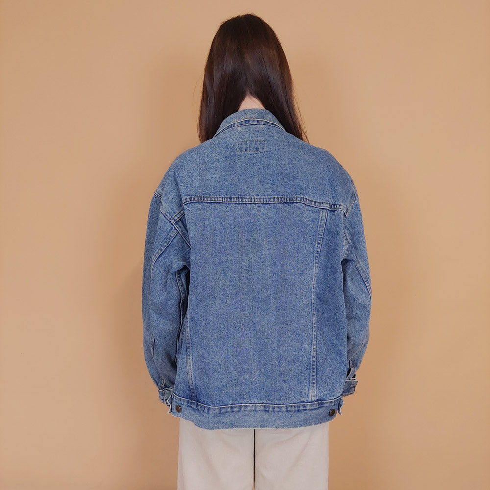 VIN-OUTW-34213 Vintage 90's style denim jacket L
