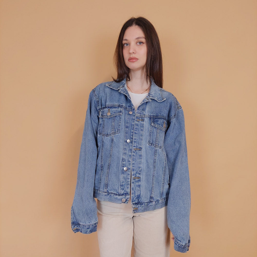VIN-OUTW-34223 Vintage 90's style denim jacket M
