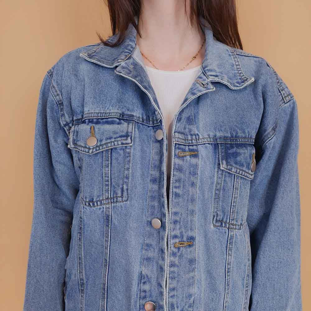 VIN-OUTW-34223 Vintage 90's style denim jacket M