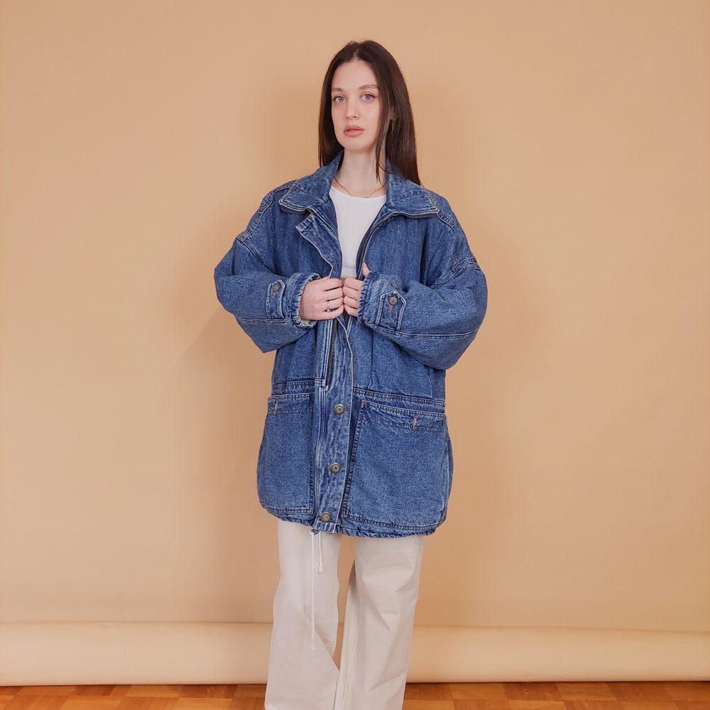 VIN-OUTW-34177 Vintage 90's style denim jacket S