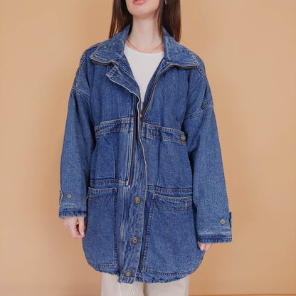 VIN-OUTW-34177 Vintage 90's style denim jacket S