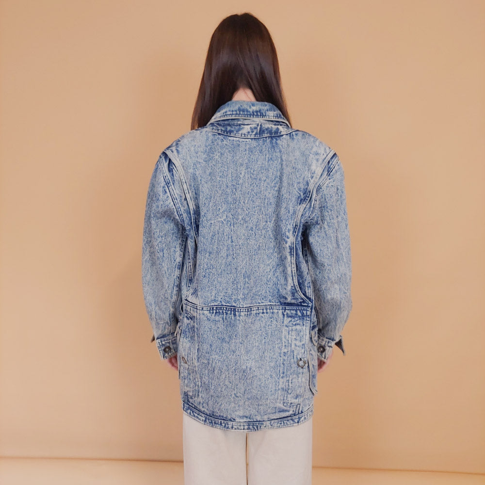 VIN-OUTW-34178 Vintage 90's style denim jacket S-M