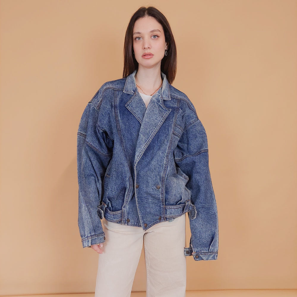 VIN-OUTW-34179 Vintage 90's style denim jacket M