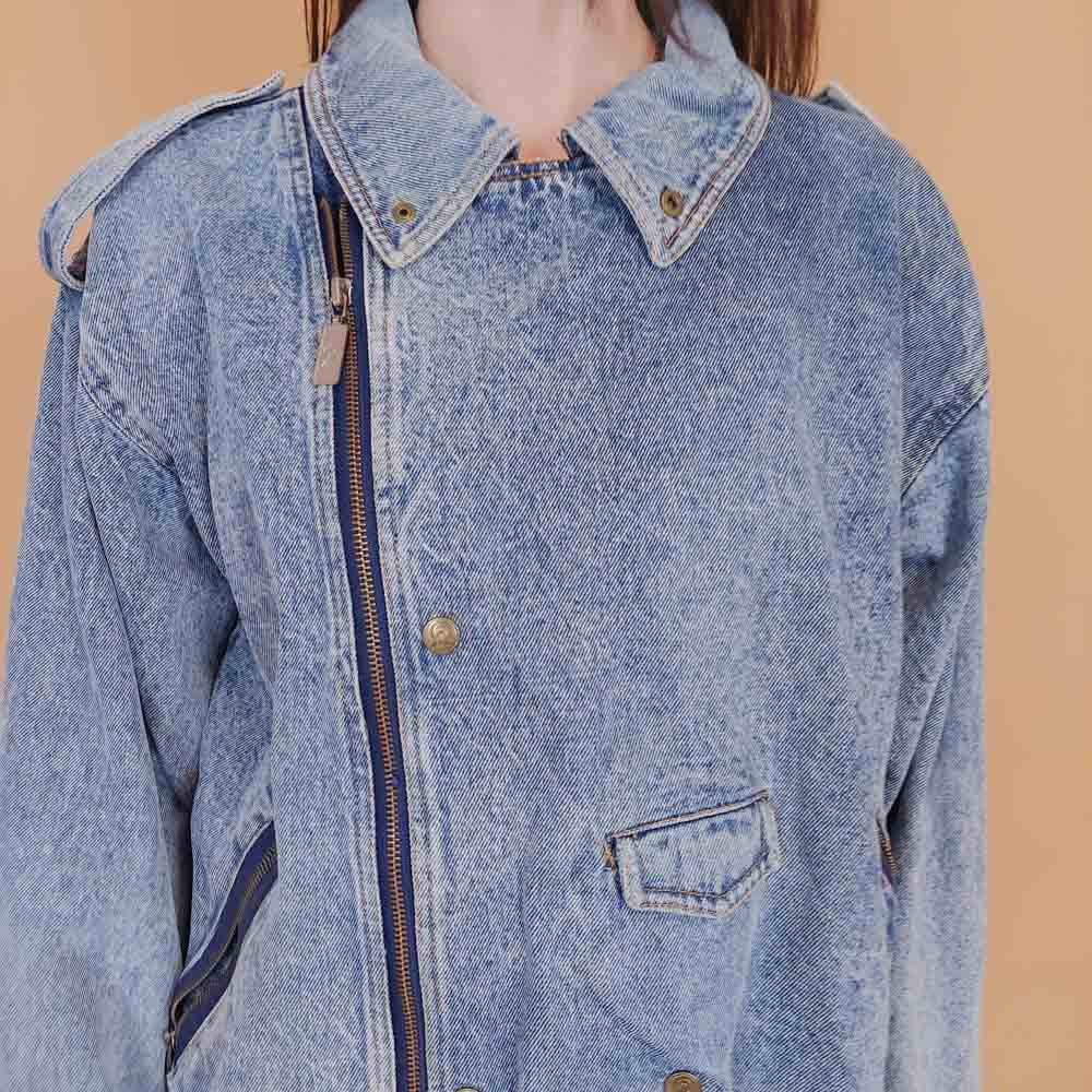 VIN-OUTW-34180 Vintage 90's style denim jacket M