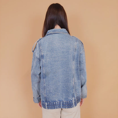 VIN-OUTW-34180 Vintage 90's style denim jacket M
