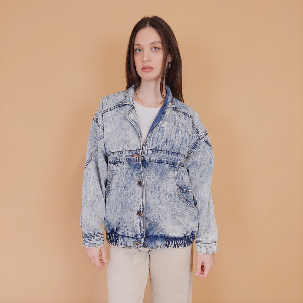VIN-OUTW-34233 Vintage 90's style denim jacket S