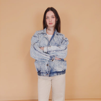 VIN-OUTW-34233 Vintage 90's style denim jacket S-M