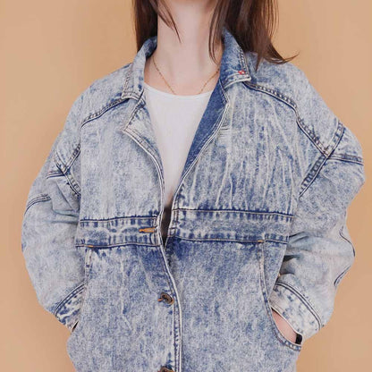 VIN-OUTW-34233 Vintage 90's style denim jacket S-M