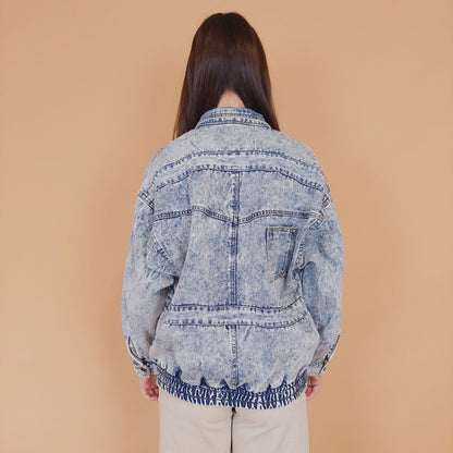 VIN-OUTW-34233 Vintage 90's style denim jacket S-M