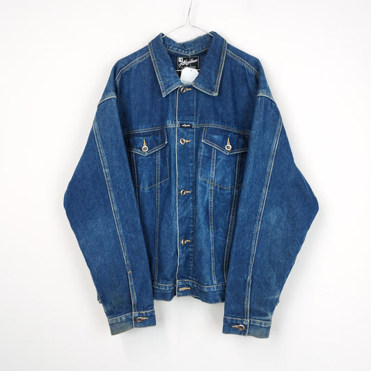 VIN-OUTW-26827 Vintage denim jacket μπλε XL-2XL
