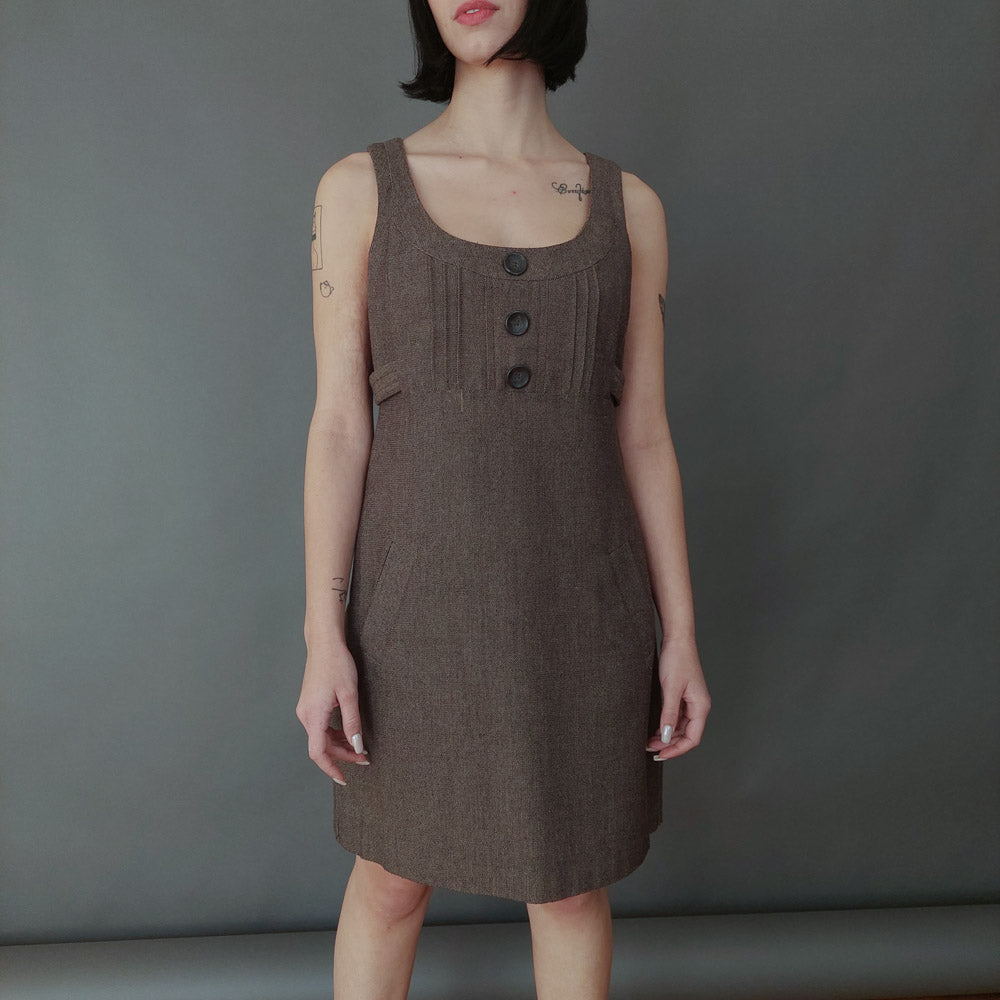 VIN-DR-26227 Vintage φόρεμα tweed M