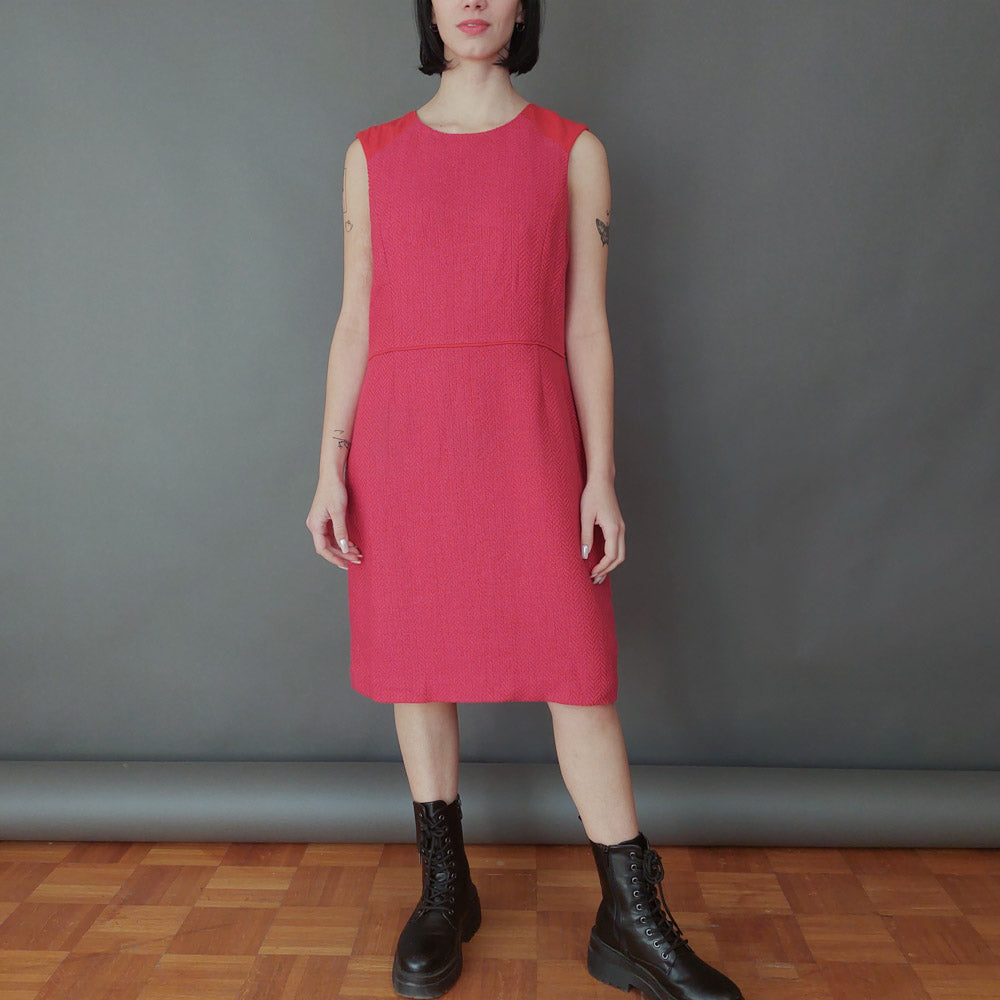 VIN-DR-26237 Vintage φόρεμα κόκκινο L