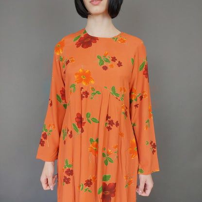 VIN-DR-27236 Vintage φόρεμα floral L
