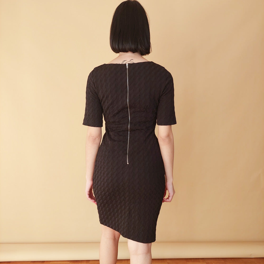 VIN-DR-25286 Vintage φόρεμα μαύρο S