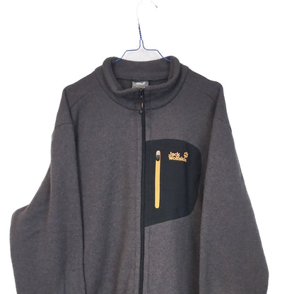 VIN-SW-33983 Preloved φλις ζακέτα unisex Jack Wolfskin 2XL