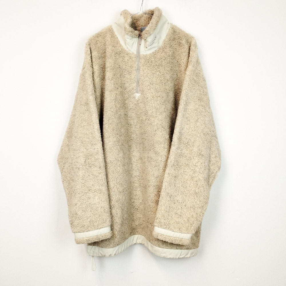 VIN-SW-30073 Vintage fleece μπλούζα μπεζ 2XL