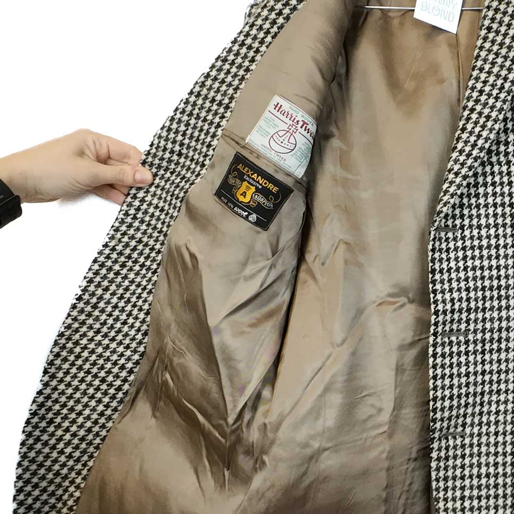 VIN-OUTW-35566 Vintage σακάκι μάλλινο Harris Tweed