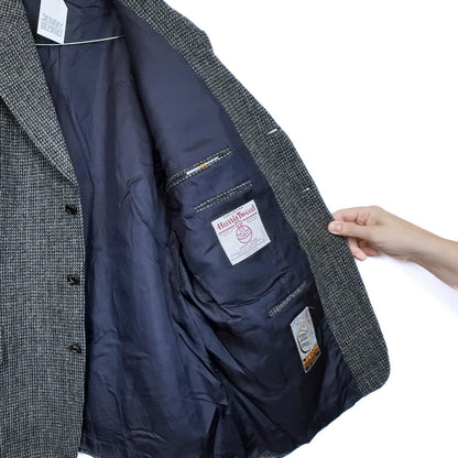 VIN-OUTW-35569 Vintage σακάκι μάλλινο Harris Tweed