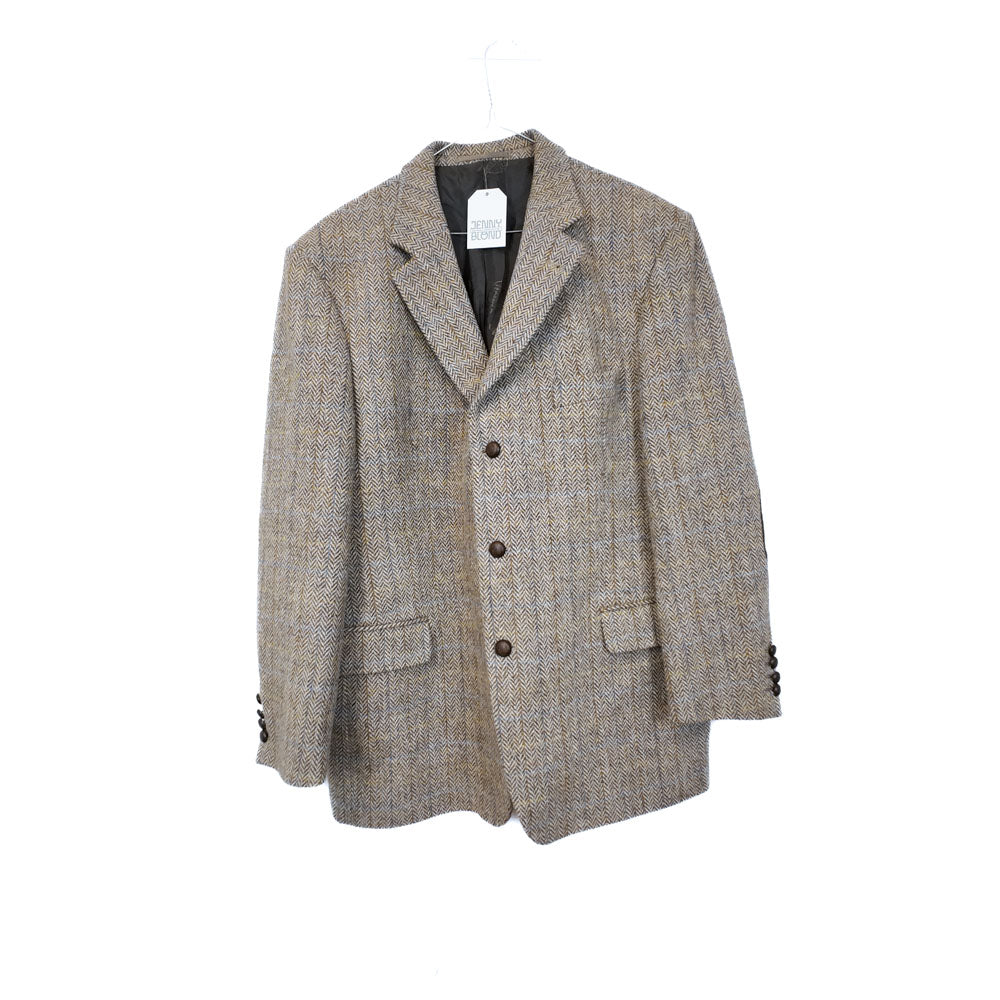 VIN-OUTW-35570 Vintage σακάκι μάλλινο Harris Tweed