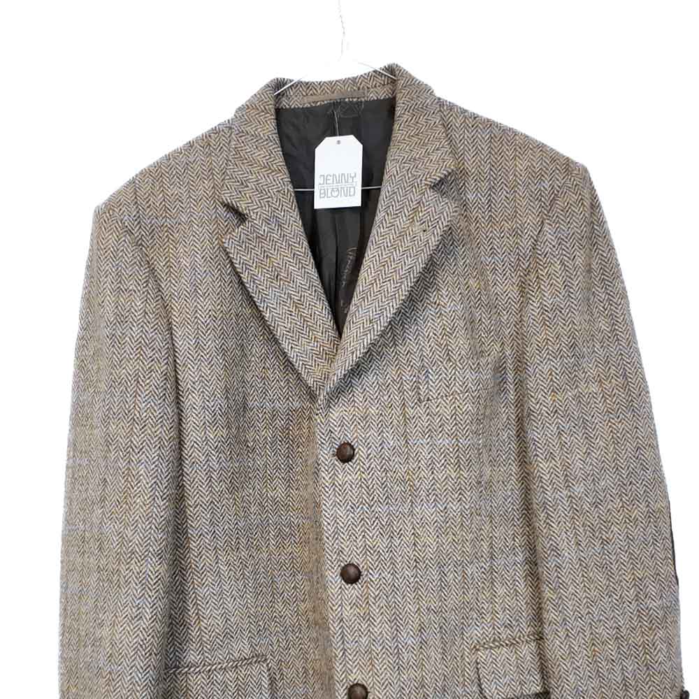 VIN-OUTW-35570 Vintage σακάκι μάλλινο Harris Tweed