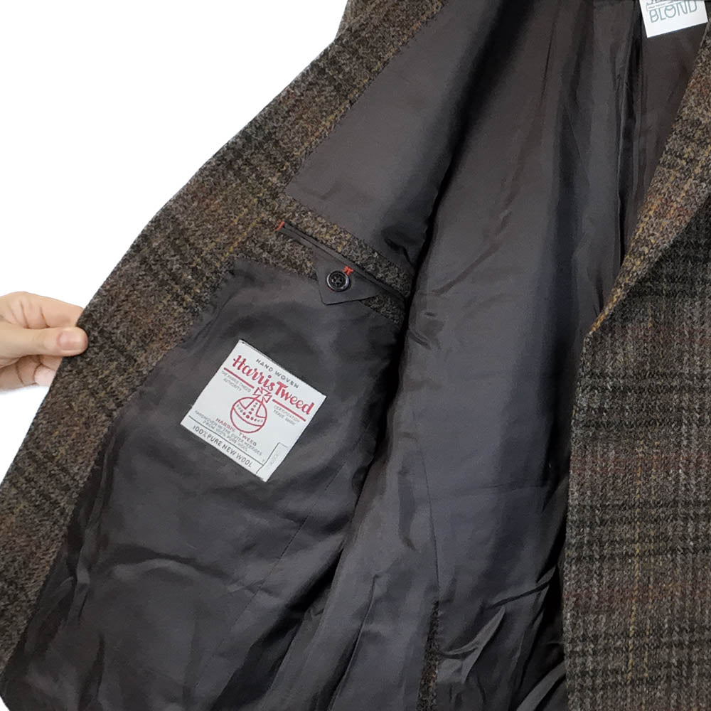 VIN-OUTW-35571 Vintage σακάκι μάλλινο Harris Tweed