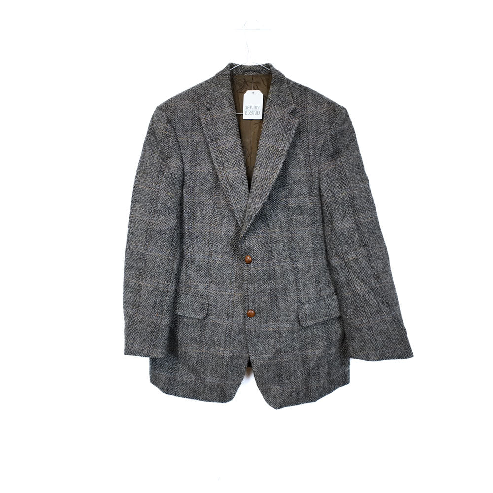 VIN-OUTW-35573 Vintage σακάκι μάλλινο Harris Tweed