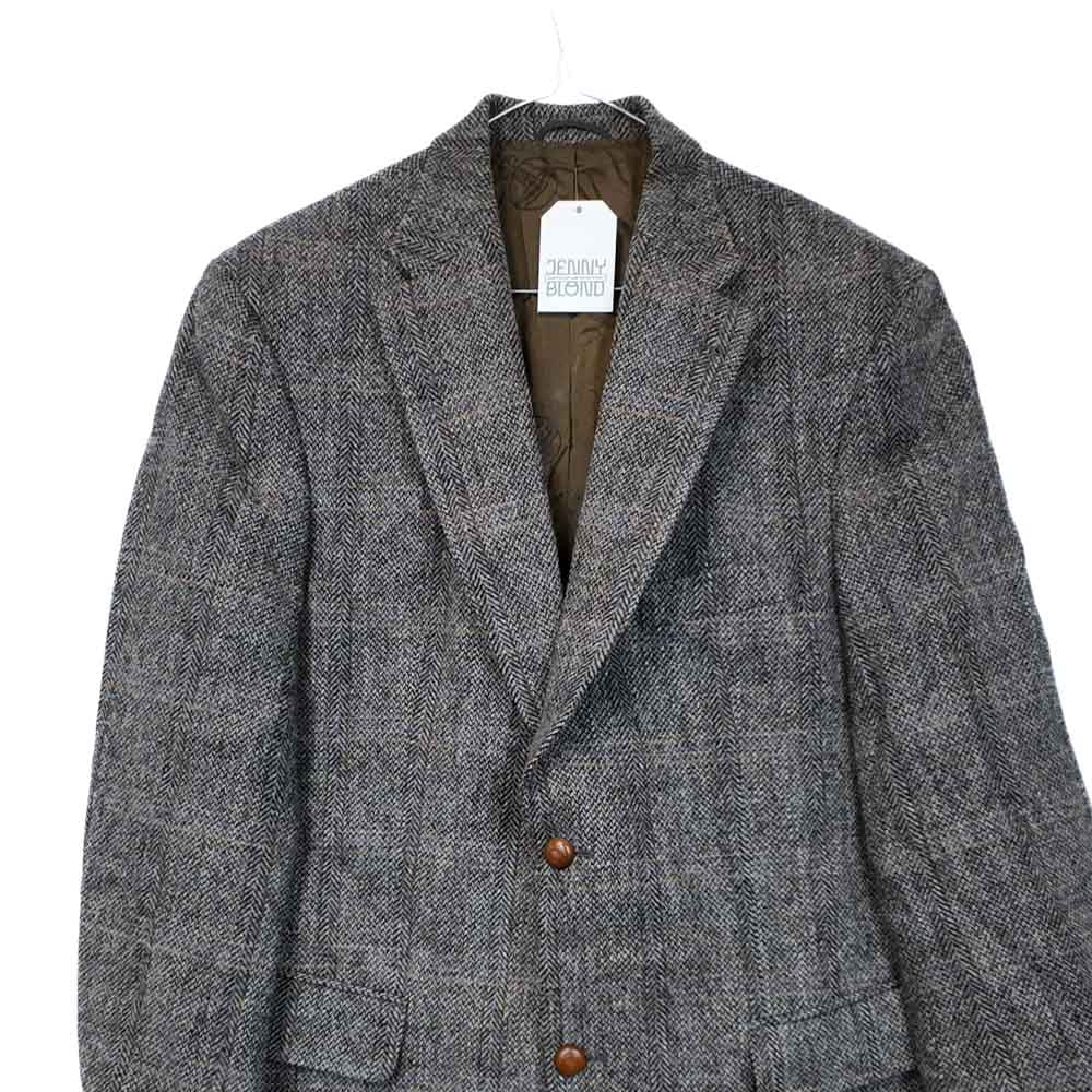 VIN-OUTW-35573 Vintage σακάκι μάλλινο Harris Tweed