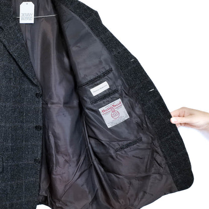 VIN-OUTW-35574 Vintage σακάκι μάλλινο Harris Tweed