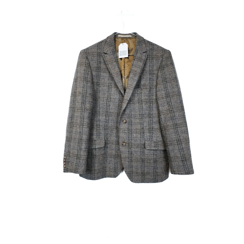VIN-OUTW-35576 Vintage σακάκι μάλλινο Harris Tweed