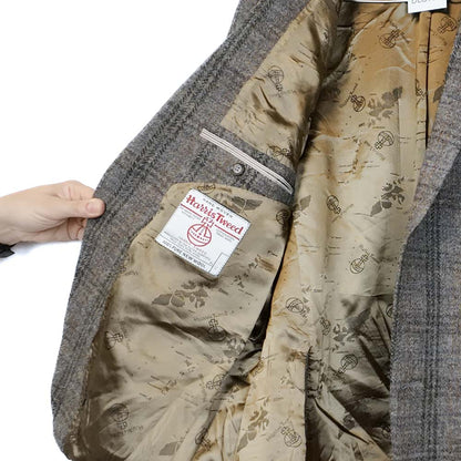 VIN-OUTW-35576 Vintage σακάκι μάλλινο Harris Tweed