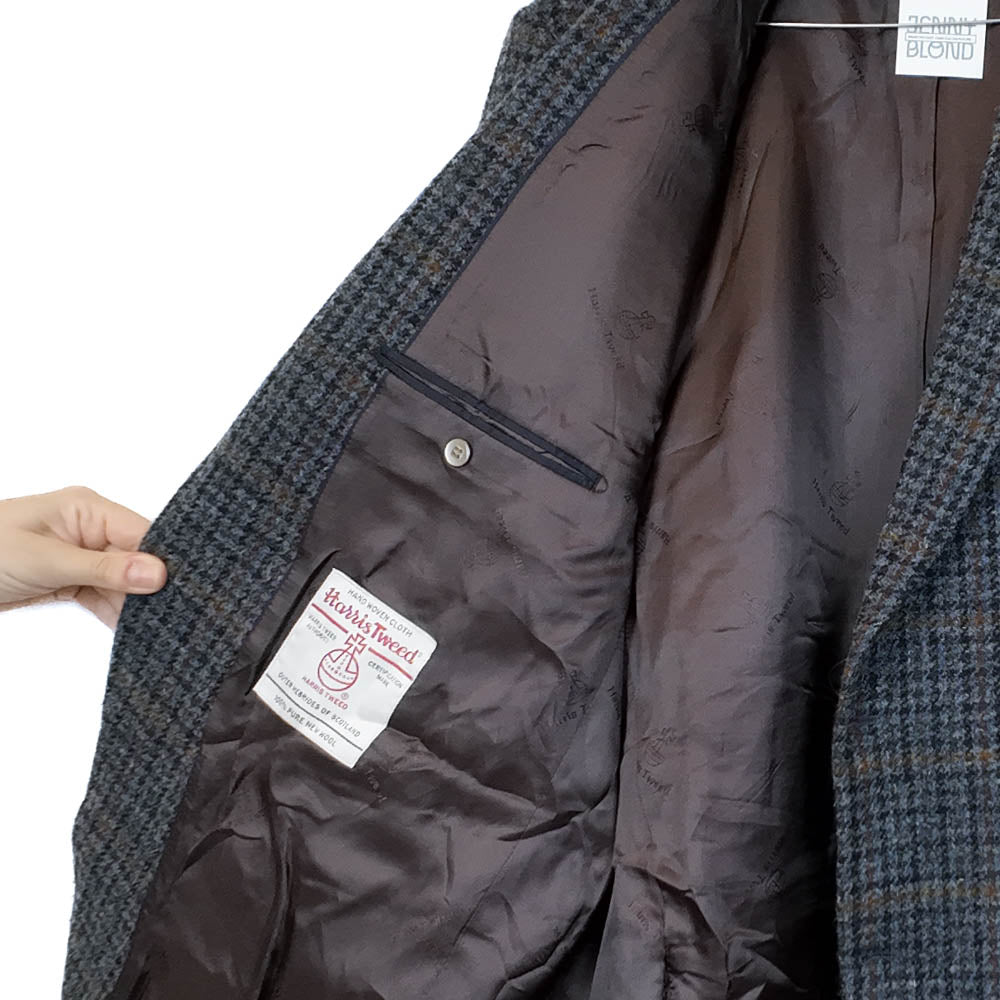 VIN-OUTW-35580 Vintage σακάκι μάλλινο Harris Tweed