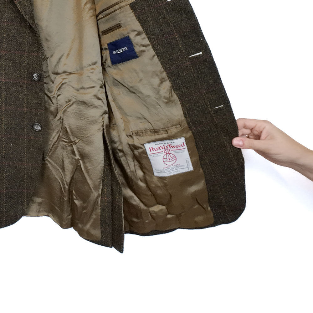VIN-OUTW-35583 Vintage σακάκι μάλλινο Harris Tweed