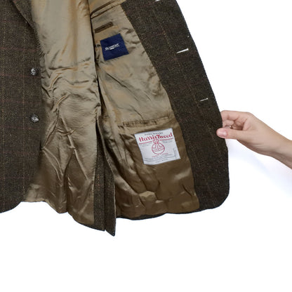 VIN-OUTW-35583 Vintage σακάκι μάλλινο Harris Tweed