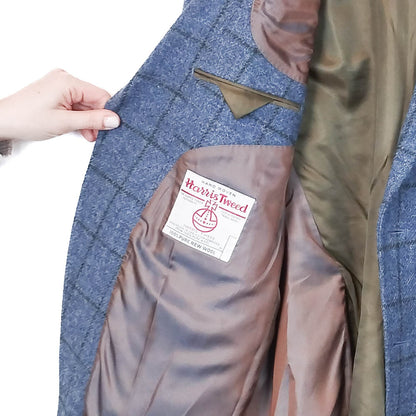 VIN-OUTW-33802 Vintage σακάκι μάλλινο Harris Tweed