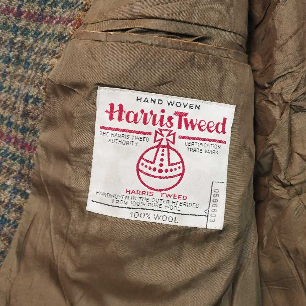 VIN-OUTW-33527 Vintage σακάκι μάλλινο Harris Tweed