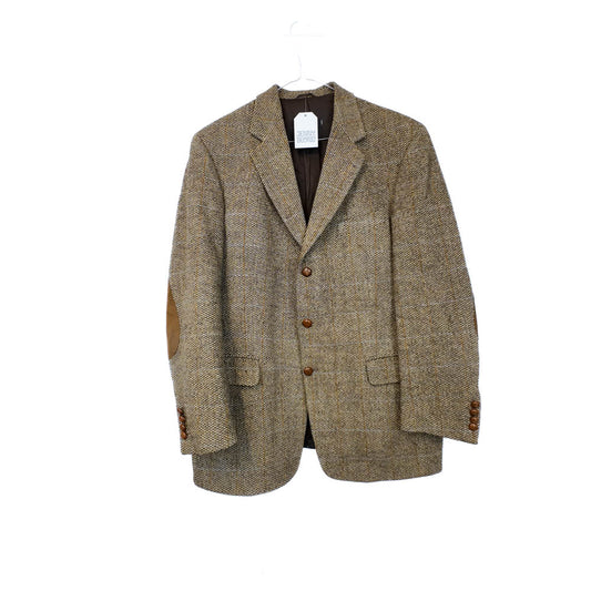 VIN-OUTW-35587 Vintage σακάκι μάλλινο Harris Tweed