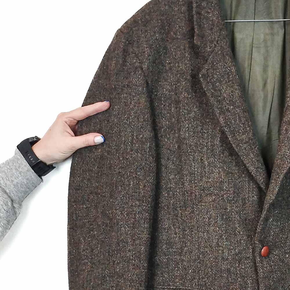 VIN-OUTW-33529 Vintage σακάκι μάλλινο Harris Tweed
