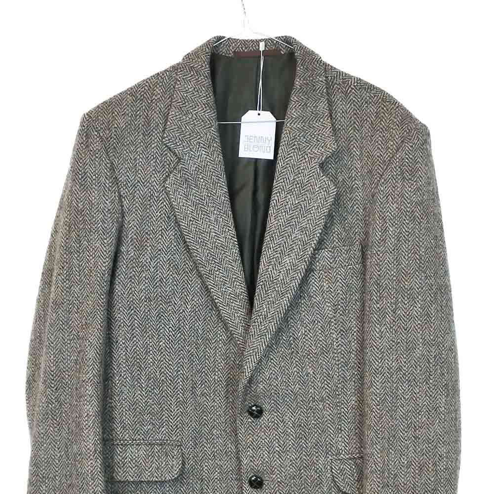 VIN-OUTW-33805 Vintage σακάκι μάλλινο Harris Tweed