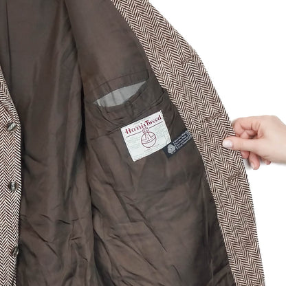 VIN-OUTW-33806 Vintage σακάκι μάλλινο Harris Tweed