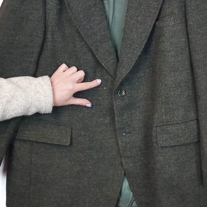 VIN-OUTW-33530 Vintage σακάκι μάλλινο Harris Tweed