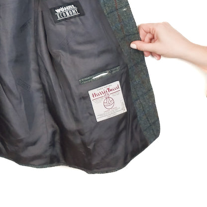 VIN-OUTW-33808 Vintage σακάκι μάλλινο Harris Tweed