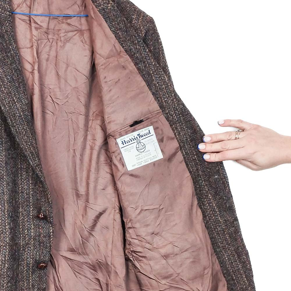 VIN-OUTW-33533 Vintage σακάκι μάλλινο Harris Tweed