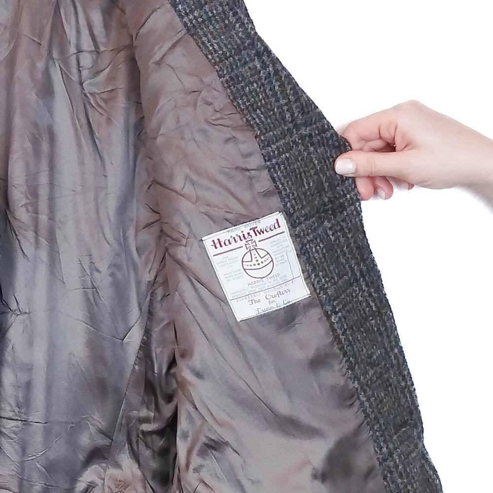 VIN-OUTW-33810 Vintage σακάκι μάλλινο Harris Tweed