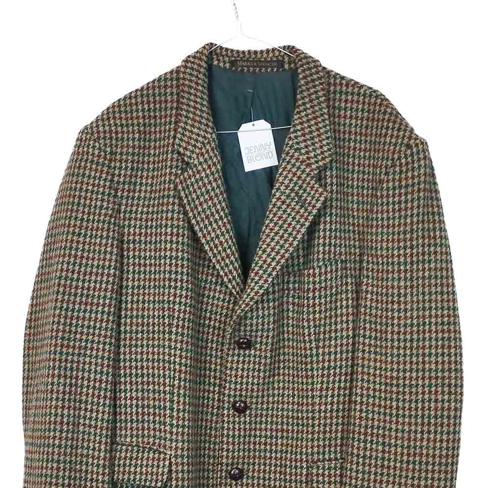 VIN-OUTW-33811 Vintage σακάκι μάλλινο Harris Tweed