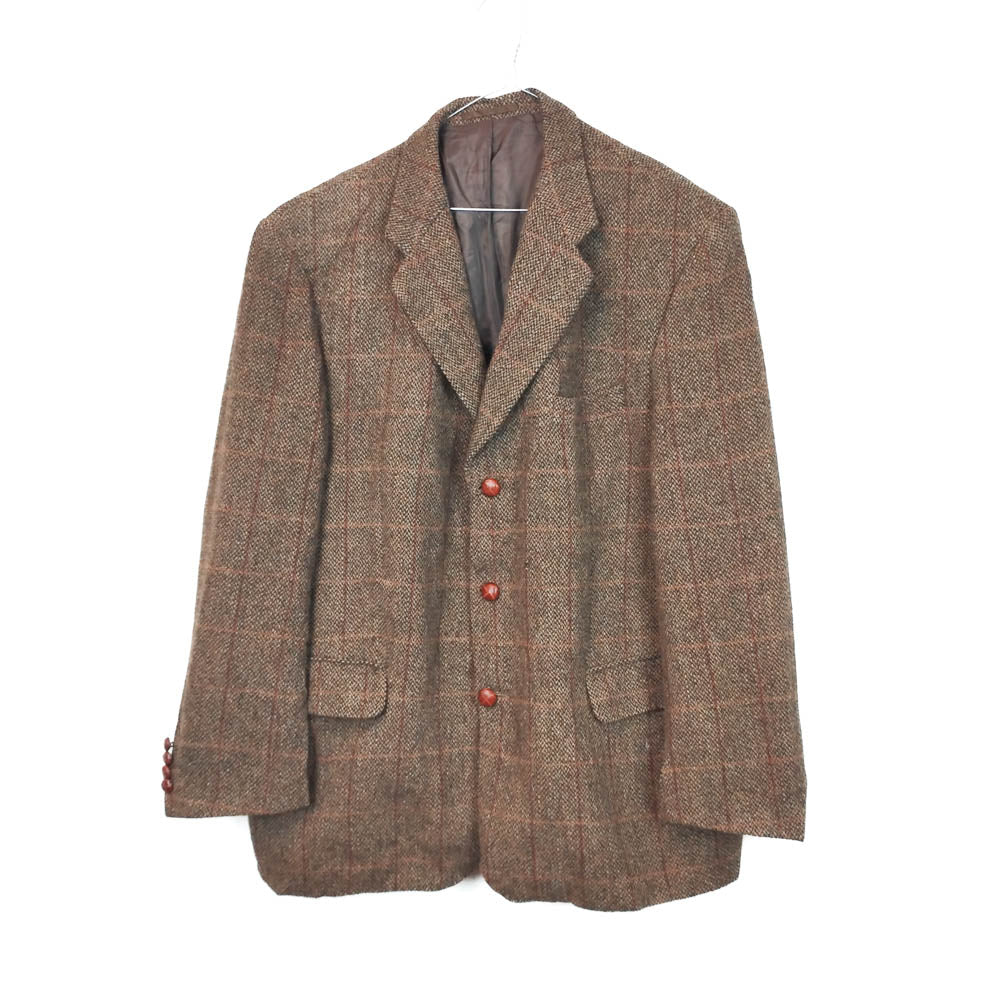 VIN-OUTW-33535 Vintage σακάκι μάλλινο Harris Tweed