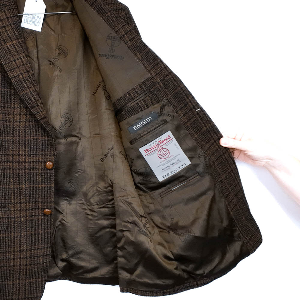 VIN-OUTW-35594 Vintage σακάκι μάλλινο Harris Tweed