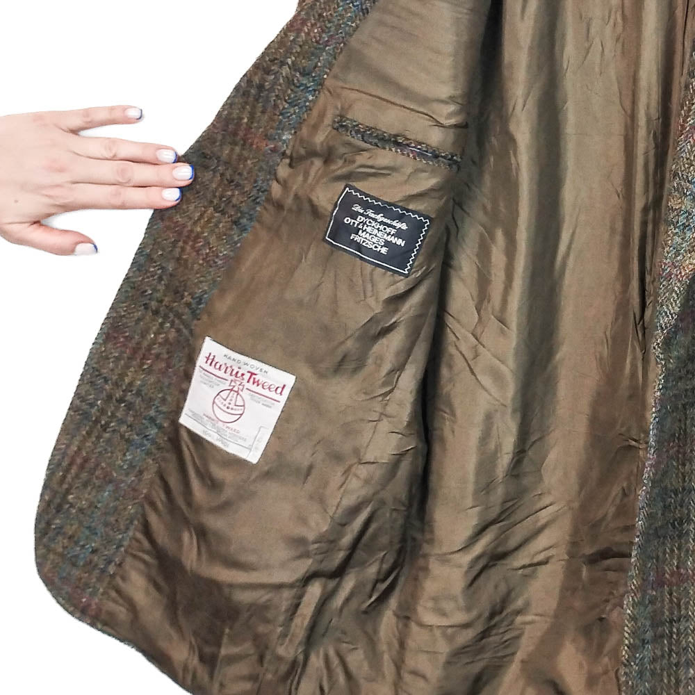 VIN-OUTW-33536 Vintage σακάκι μάλλινο Harris Tweed